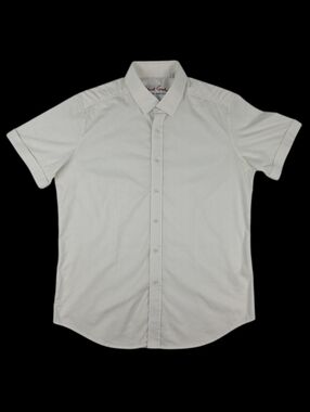 Robert Graham Modern American Skull Pattern Shirt Men's Large White Tailored Fit